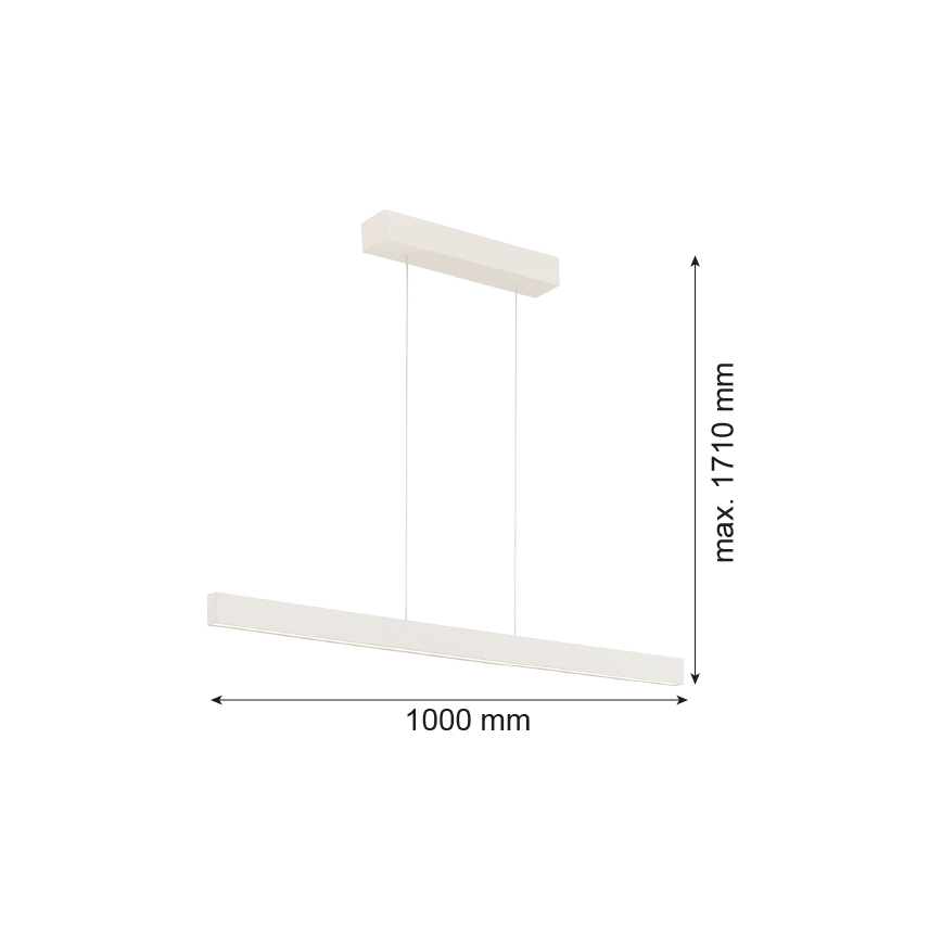 Argon 8302 - LED-kattokruunu johdossa BALANS LED/35W/230V 3000K kerma
