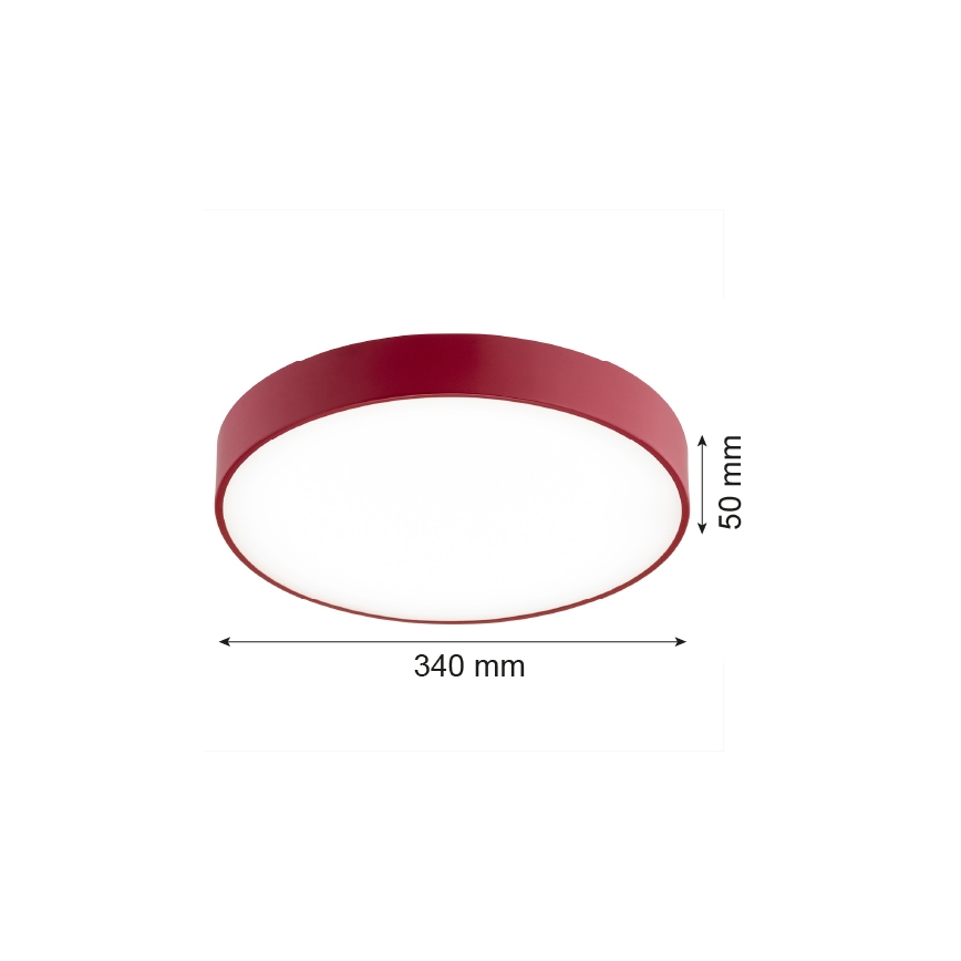 Argon 8334 - LED-kattovalaisin TIAMO LED/22W/230V 4000K punainen