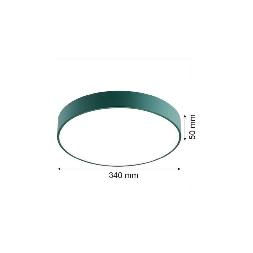 Argon 8335 - LED-kattovalaisin TIAMO LED/22W/230V 4000K vihreä