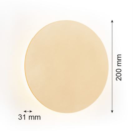 Argon 8351 - LED-seinävalaisin OREGON PLUS LED/4,5W/230V 3000K 20 cm kulta