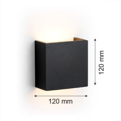 Argon 8359 - LED-seinävalaisin GENT LED/3,6W/230V 3000K musta