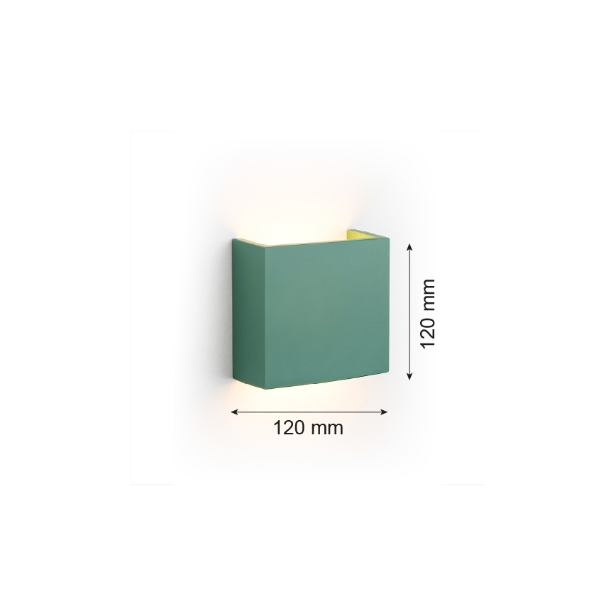 Argon 8362 - LED-seinävalaisin GENT LED/3,6W/230V 3000K vihreä