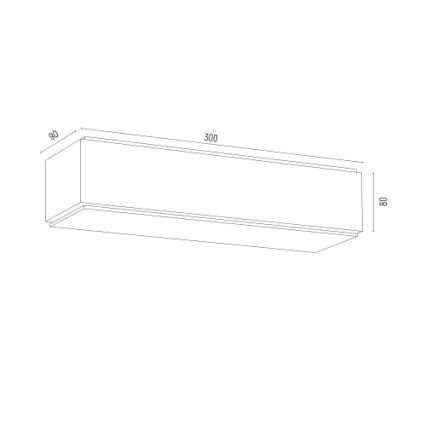 Argon 8366 - Seinävalaisin CARLSON 1xE27/15W/230V 30 cm musta