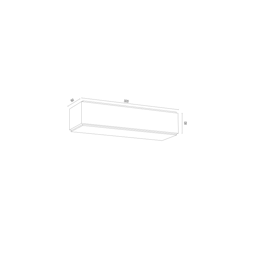 Argon 8366 - Seinävalaisin CARLSON 1xE27/15W/230V 30 cm musta