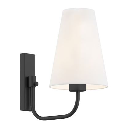 Argon 8376 - Seinävalaisin SAFIANO 1xE27/15W/230V musta
