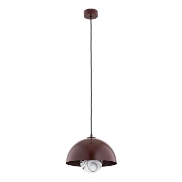 Argon 8444 - Kattokruunu johdossa PIAVA 1xE14/7W/230V alabasteri ruskea