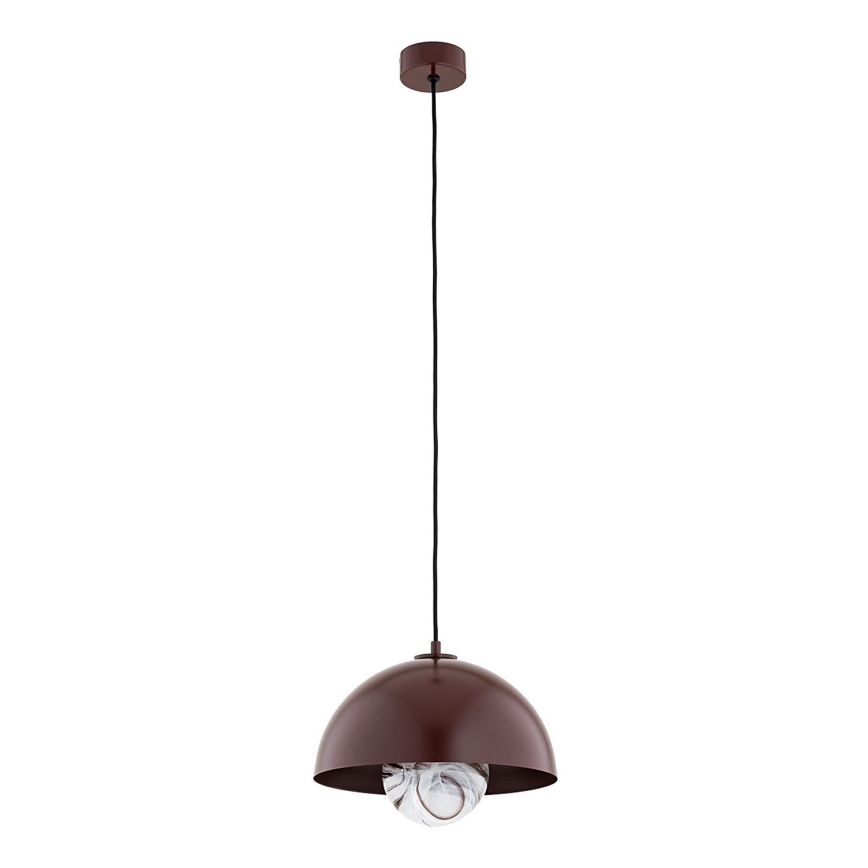 Argon 8444 - Kattokruunu johdossa PIAVA 1xE14/7W/230V alabasteri ruskea