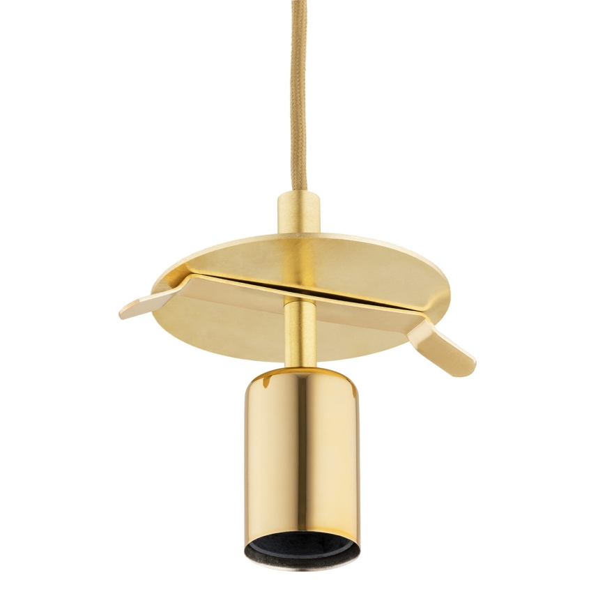 Argon 8447 - Kattokruunu johdossa ALMIROS 1xE27/15W/230V halkaisija 25 cm alabasteri kulta