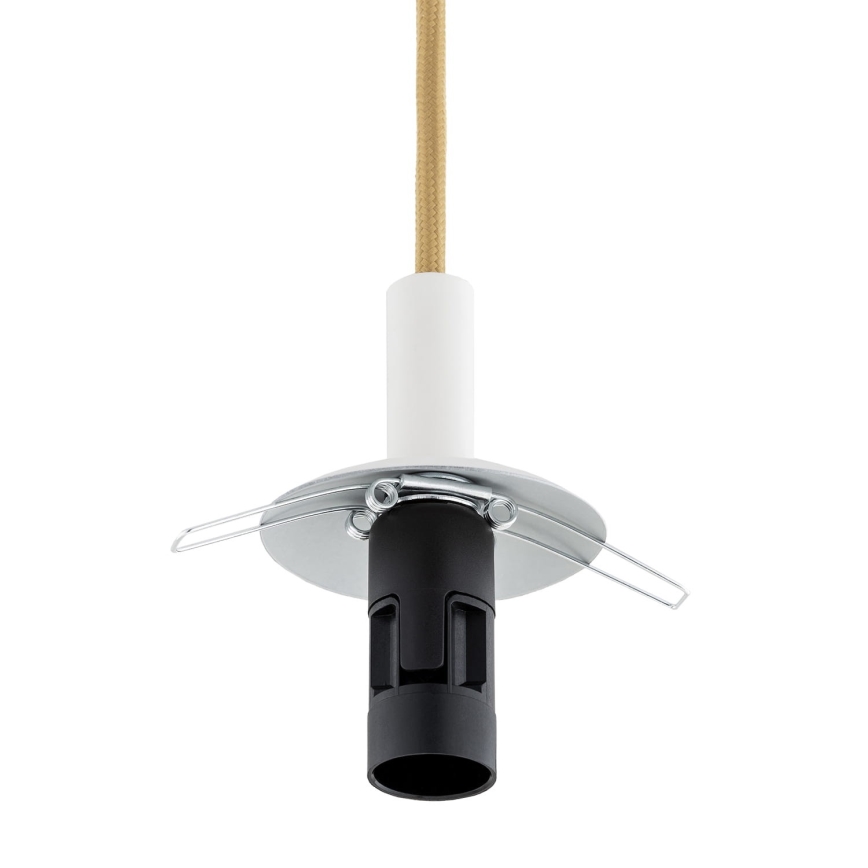 Argon 8451 - Kattokruunu johdossa ALMIROS 1xE14/7W/230V halkaisija 12 cm alabasteri valkoinen/kulta
