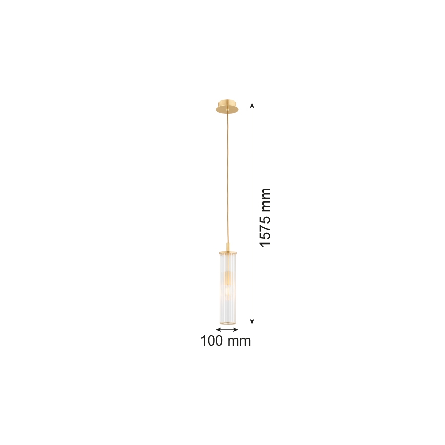 Argon 8489 - Kattokruunu johdossa HAMPTON 1xE14/7W/230V kulta