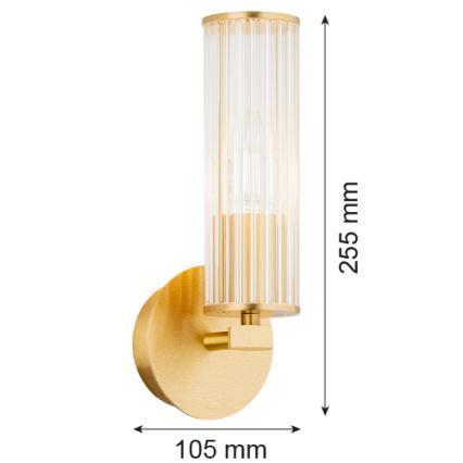 Argon 8497 - Seinävalaisin HAMPTON 1xE14/7W/230V kulta