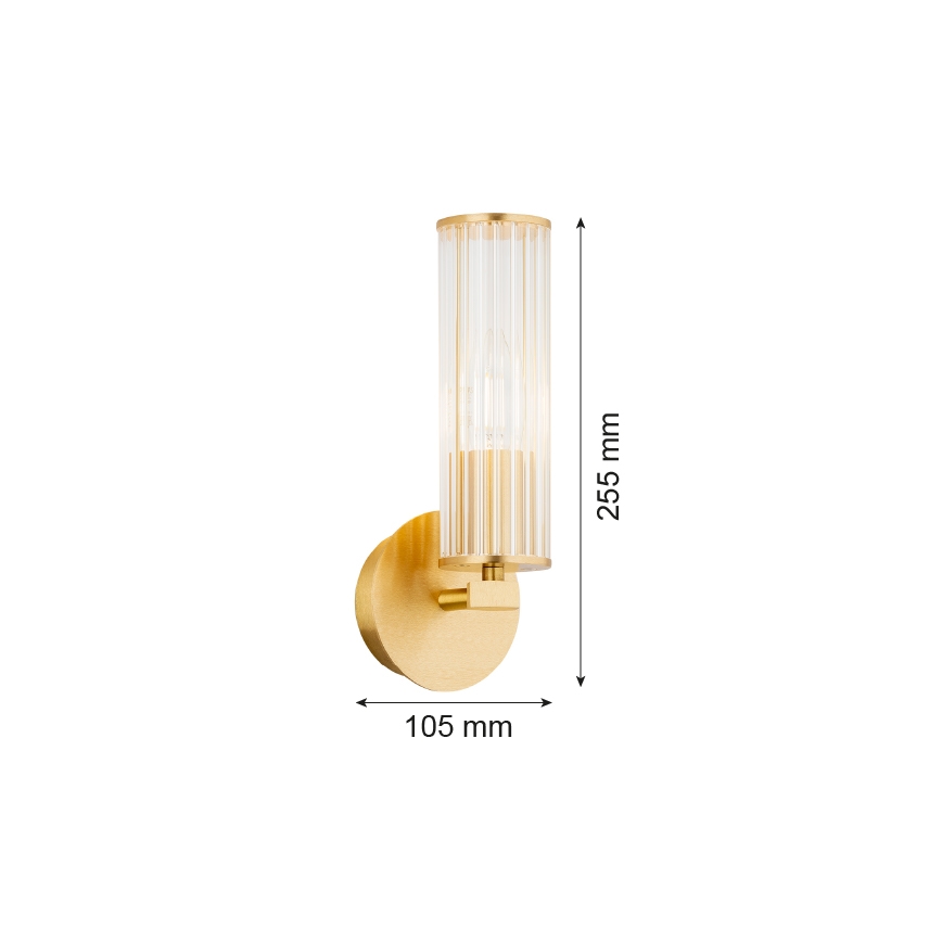 Argon 8497 - Seinävalaisin HAMPTON 1xE14/7W/230V kulta