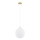 Argon 8507 - Kattokruunu johdossa PALOMA 1xE27/15W/230V halkaisija 25 cm kulta/valkoinen