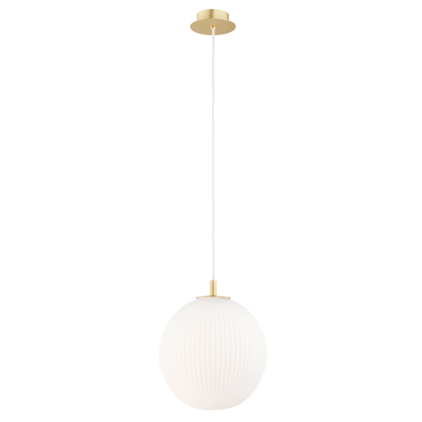 Argon 8507 - Kattokruunu johdossa PALOMA 1xE27/15W/230V halkaisija 25 cm kulta/valkoinen