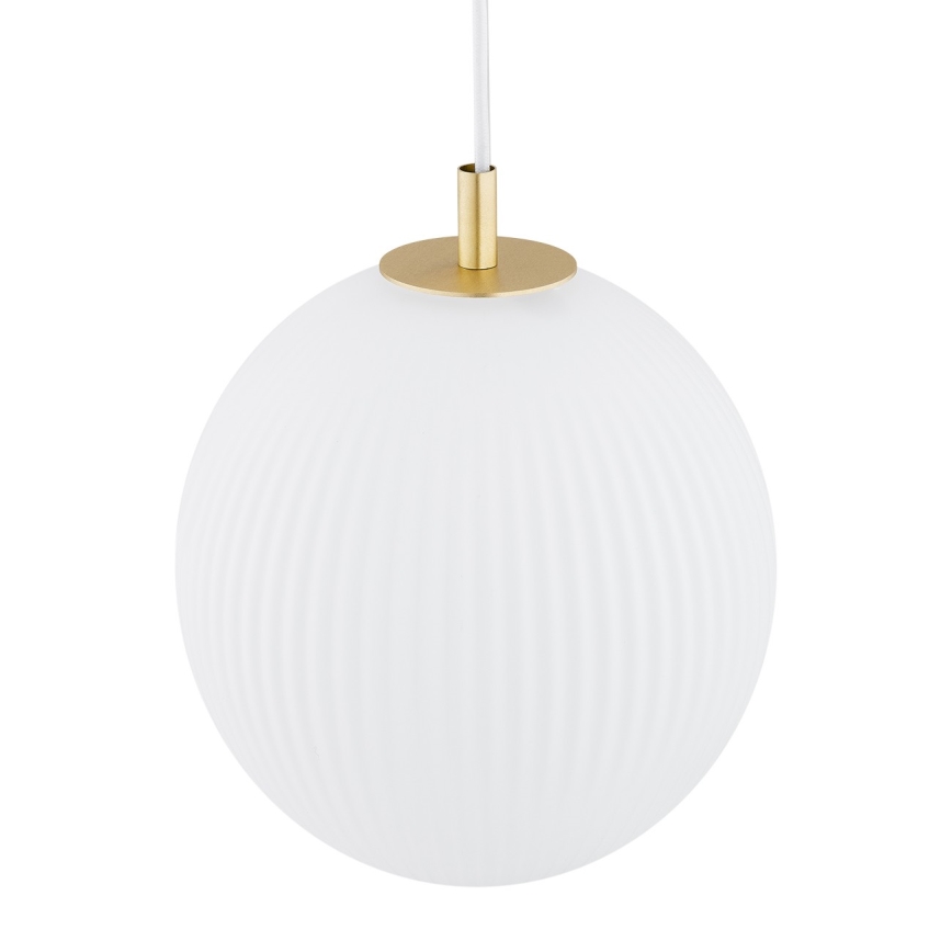 Argon 8507 - Kattokruunu johdossa PALOMA 1xE27/15W/230V halkaisija 25 cm kulta/valkoinen