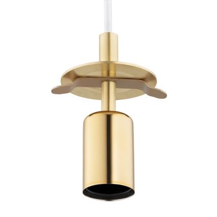 Argon 8507 - Kattokruunu johdossa PALOMA 1xE27/15W/230V halkaisija 25 cm kulta/valkoinen