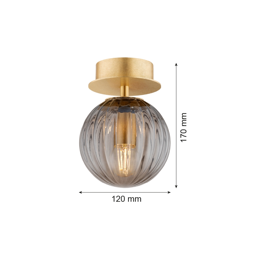 Argon 8510 - Seinävalaisin PALOMA 1xE14/7W/230V kulta/musta