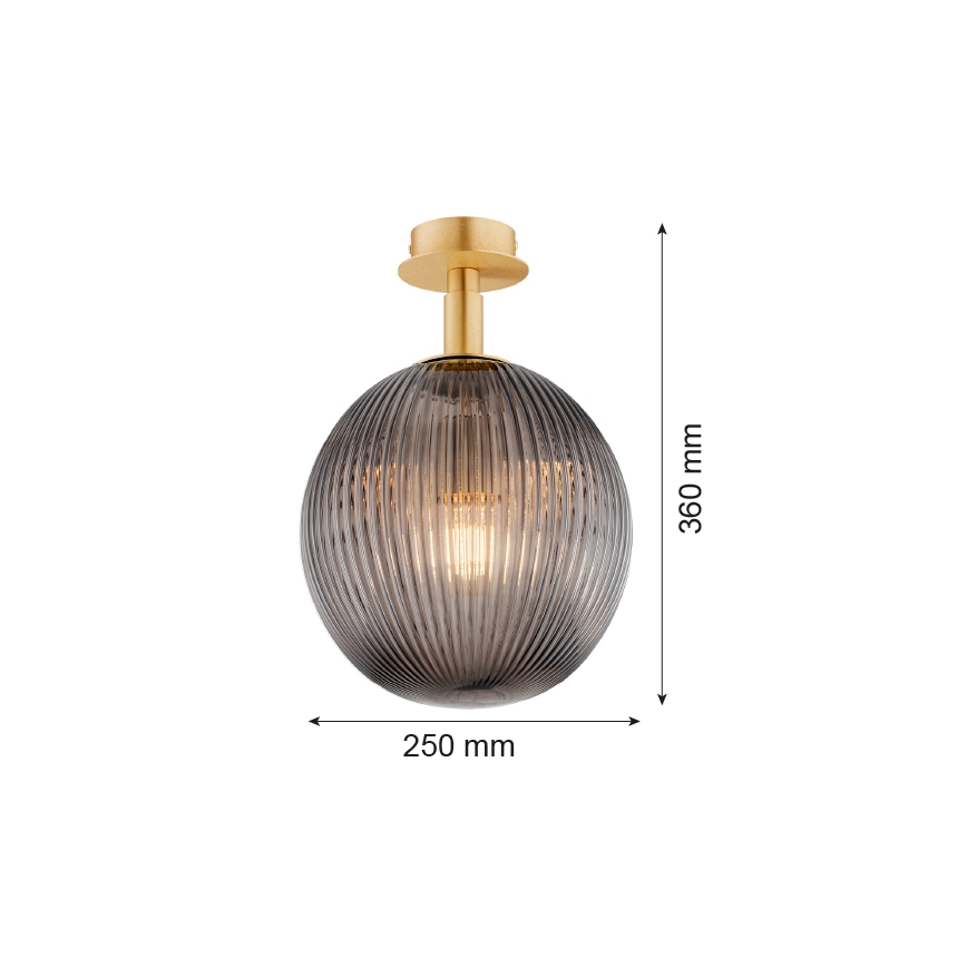 Argon 8511 - Kattovalo PALOMA 1xE27/15W/230V kulta/musta