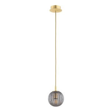 Argon 8512 - Kattokruunu johdossa PALOMA 1xE14/7W/230V halkaisija 12 cm kulta/musta