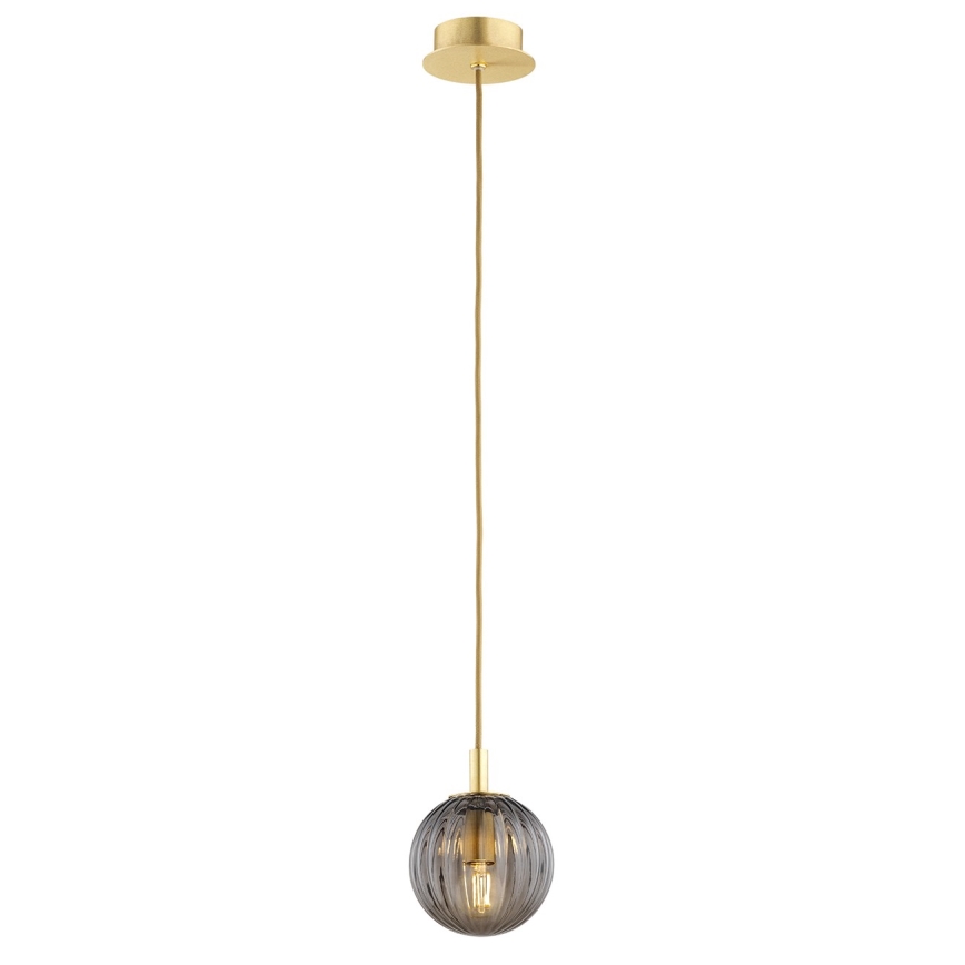 Argon 8512 - Kattokruunu johdossa PALOMA 1xE14/7W/230V halkaisija 12 cm kulta/musta