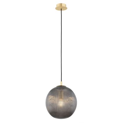 Argon 8513 - Kattokruunu johdossa PALOMA 1xE27/15W/230V halkaisija 25 cm kulta/musta
