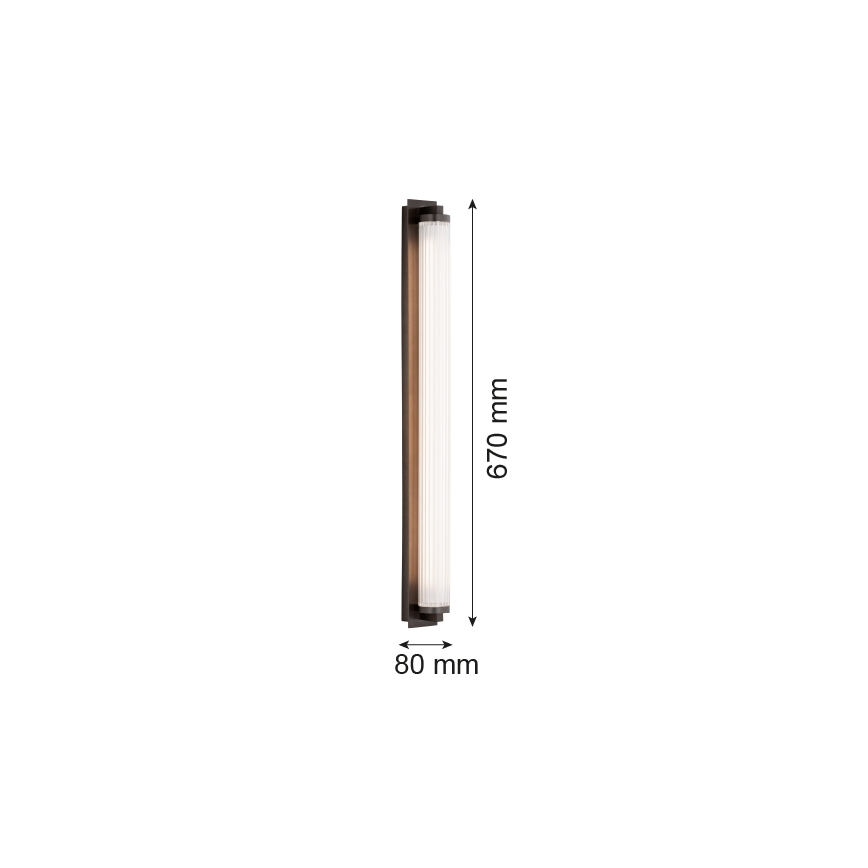 Argon 8623 - LED-seinävalaisin HAMPTON LED/34W/230V 3000K musta