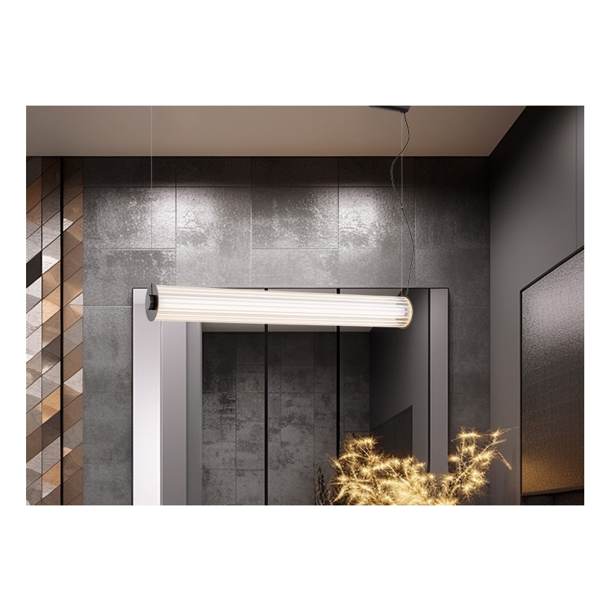 Argon 8625 - LED-kattokruunu johdossa HAMPTON LED/90W/230V 3000K 120 cm musta