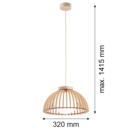 Argon 8634 - Kattokruunu johdossa TRE 1xE27/15W/230V