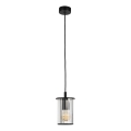 Argon 8751 - Ulkokattokruunu johdossa NORFOLK 1xE27/15W/230V IP44 musta