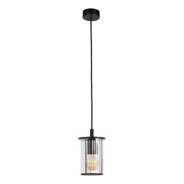 Argon 8751 - Ulkokattokruunu johdossa NORFOLK 1xE27/15W/230V IP44 musta