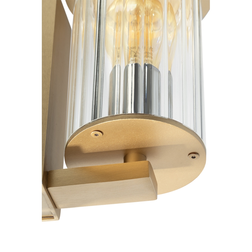 Argon 8752 - Ulkoseinävalaisin NORFOLK 1xE27/15W/230V IP44 kulta