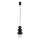 Argon 8788 - Kylpyhuoneen kattokruunu narussa ORLANDO PLUS 1xG9/6W/230V IP44 musta