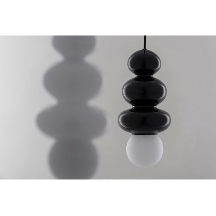 Argon 8788 - Kylpyhuoneen kattokruunu narussa ORLANDO PLUS 1xG9/6W/230V IP44 musta
