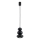Argon 8827 - Kattokruunu johdossa ORLANDO 1xGU10/5W/230V musta