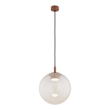 Argon 8829 - Kattokruunu johdossa SACRAMENTO 1xGX53/8W/230V läpinäkyvä/ruskea