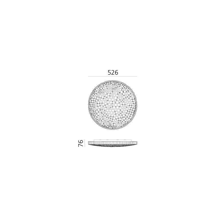Artemide 0210010APP - Himmennettävä LED-kattovalaisin CALIPSO LED/50W/230V 3000K
