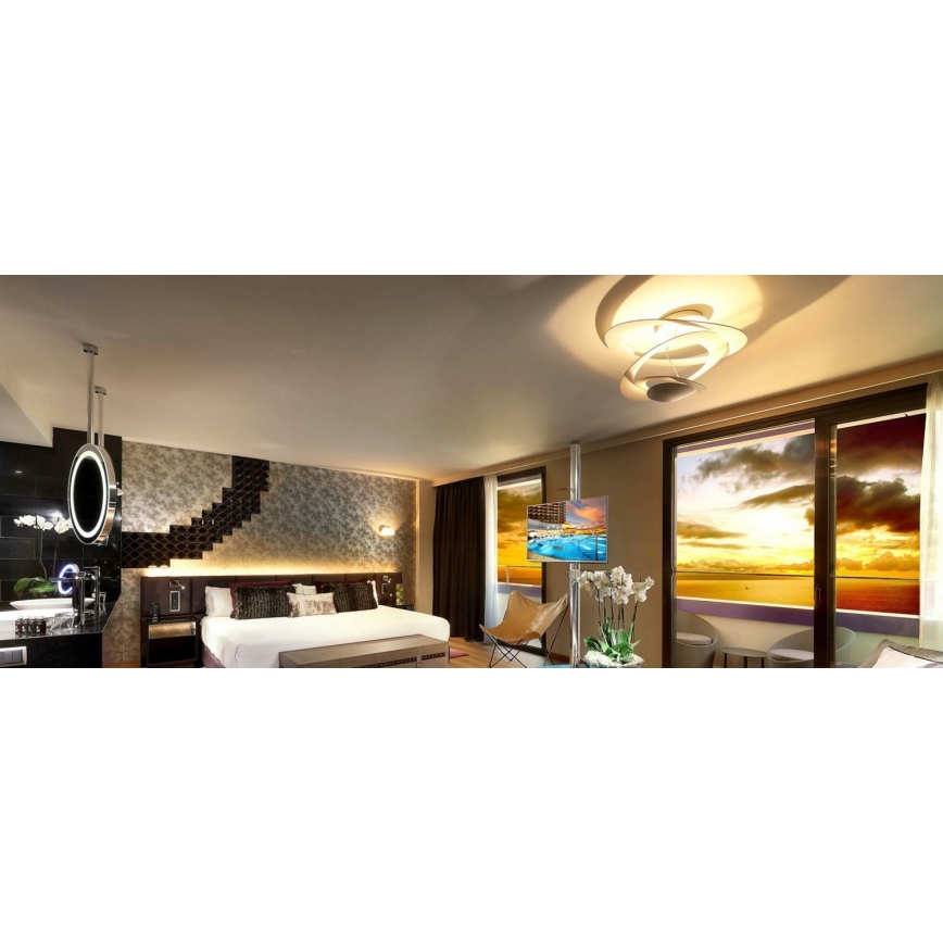 Artemide 1253110A - Himmennettävä LED-kattovalaisin PIRCE LED/44W/230V 3000K valkoinen