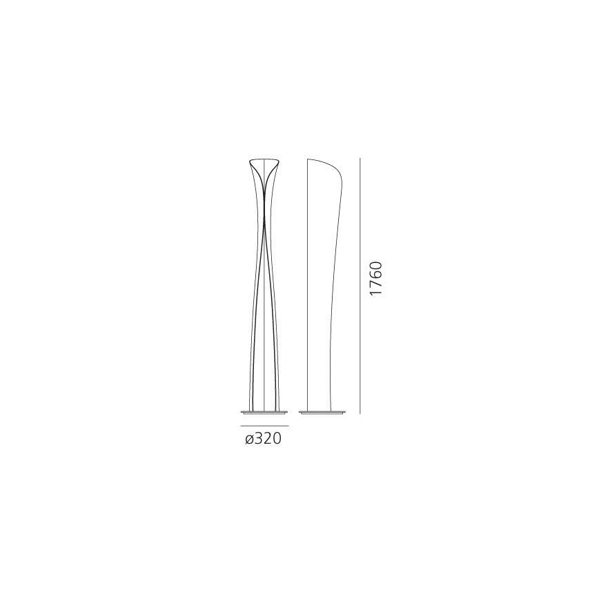 Artemide 1361010A - LED-lattiavalaisin CADMO LED/44W/230V + 1xGU10/10W/230V musta