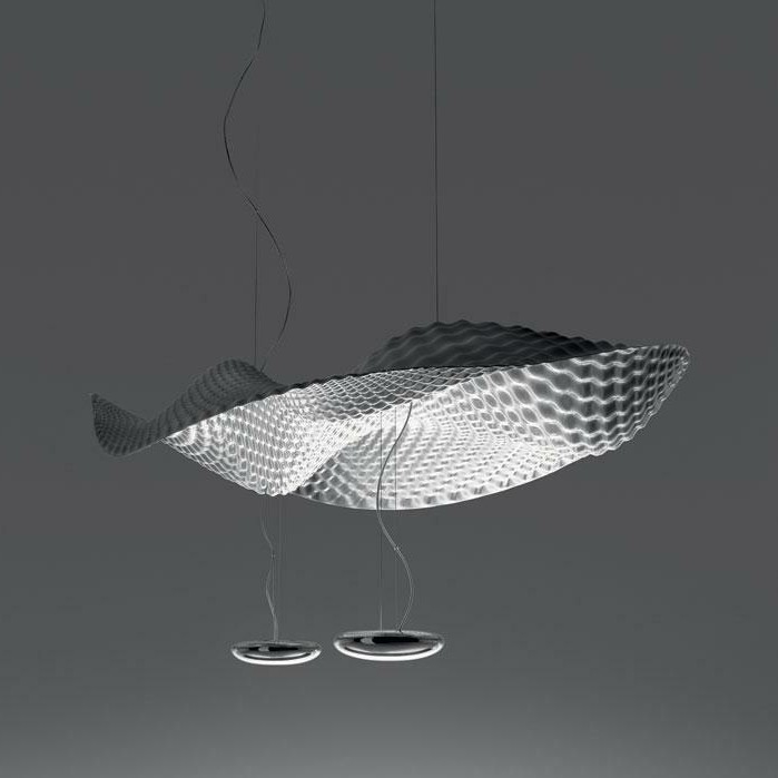 Artemide 1513010A - Kattokruunu johdossa COSMIC ENKELI 2xR7s/11W/230V kiiltävä kromi