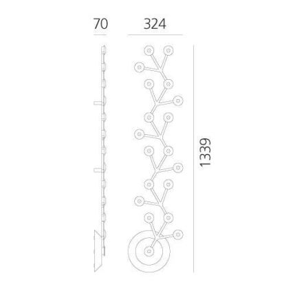 Artemide 1596050APP - Himmennettävä LED-kattovalaisin NET LED/45W/230V 3000K