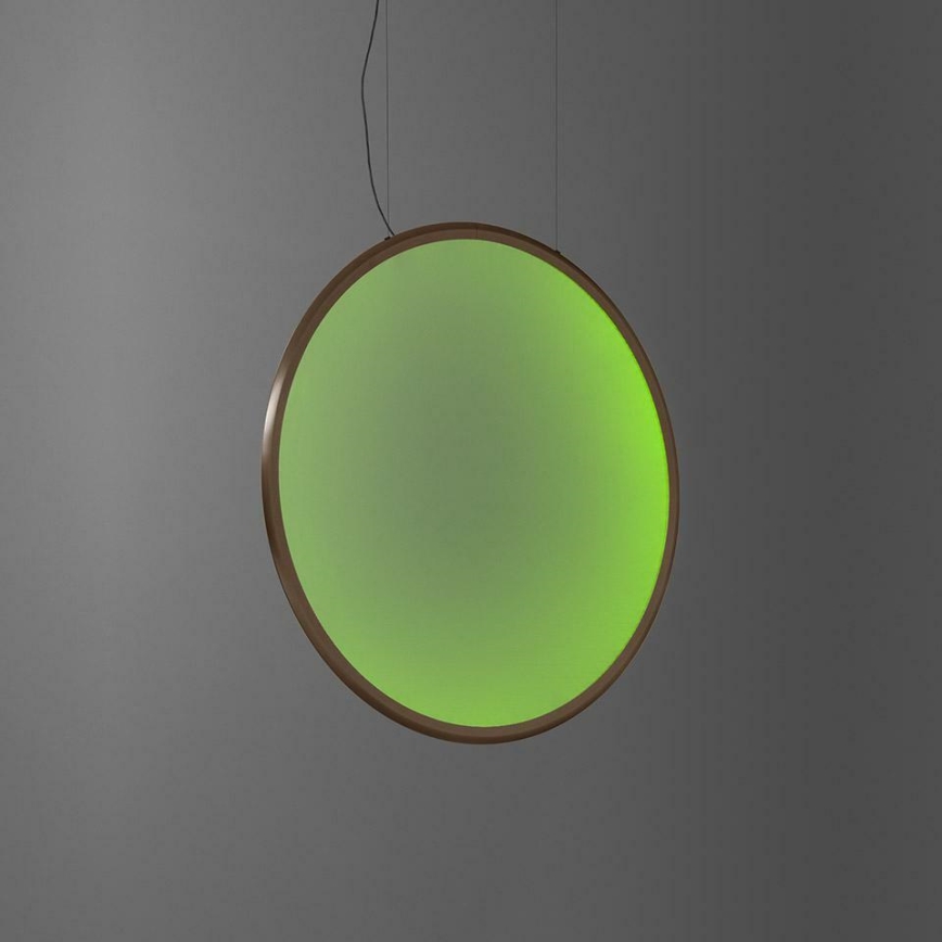 Artemide 1992360APP - LED RGBW Himmennettävä kattokruunu johdossa DISCOVERY LED/42W/230V 2700-6500K pronssi