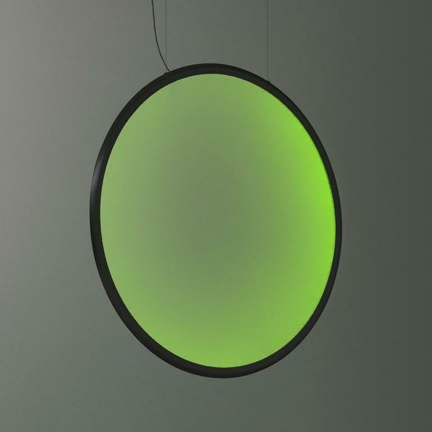 Artemide 1994330APP - LED RGBW Himmennettävä kattokruunu johdossa DISCOVERY LED/79W/230V 2700-6500K musta