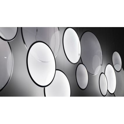 Artemide 1994330APP - LED RGBW Himmennettävä kattokruunu johdossa DISCOVERY LED/79W/230V 2700-6500K musta