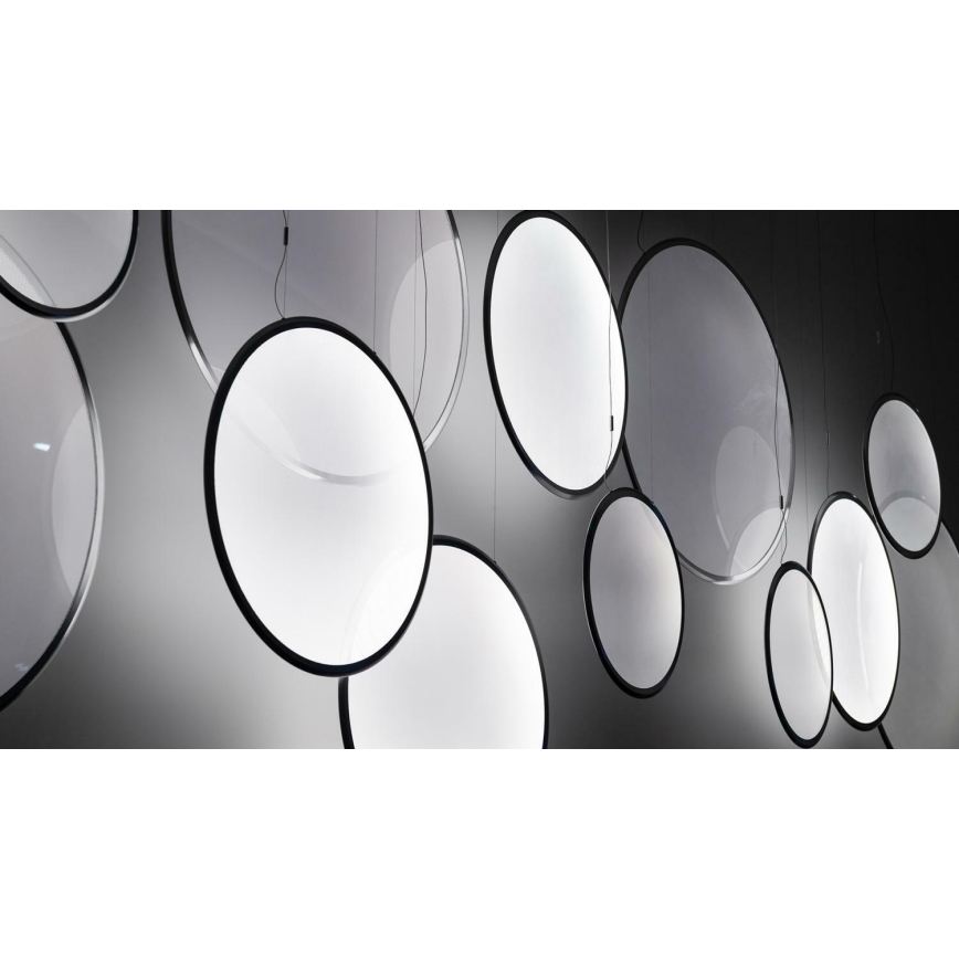 Artemide 1994330APP - LED RGBW Himmennettävä kattokruunu johdossa DISCOVERY LED/79W/230V 2700-6500K musta
