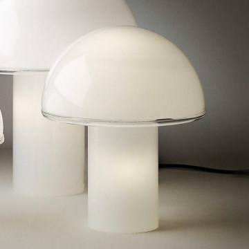 Artemide A006300 - Pöytävalaisin ONFALE 1xE14/5W/230V + 1xE27/13W valkoinen