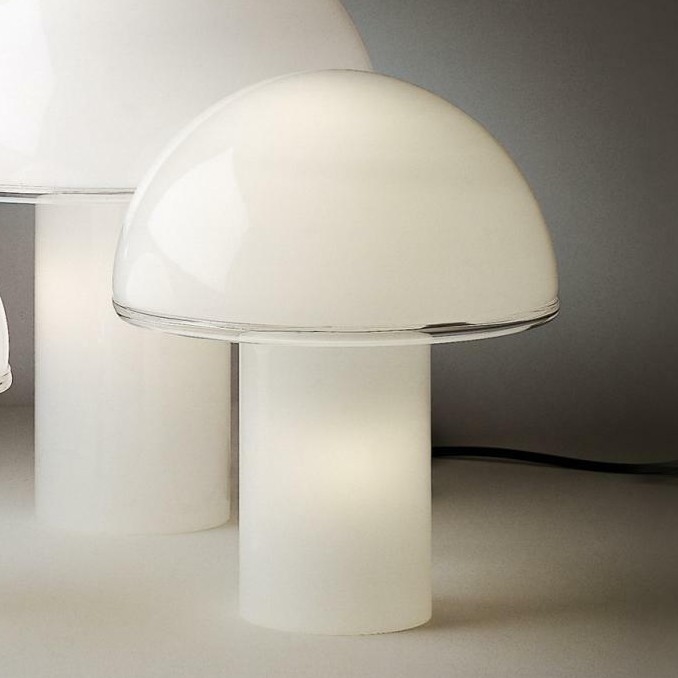 Artemide A006300 - Pöytävalaisin ONFALE 1xE14/5W/230V + 1xE27/13W valkoinen