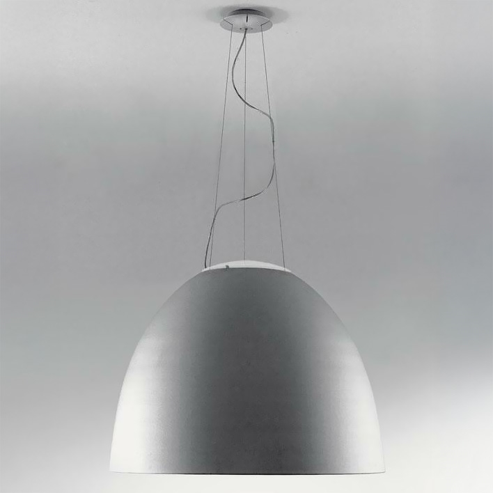 Artemide A243210 - Himmennettävä LED-kattokruunu johdossa NUR LED/80W/230V 3000K halkaisija 90 cm harmaa