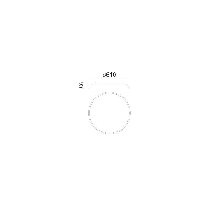 Artemide AR 0241320A - LED-kattovalaisin FEBE 4xLED/30W/230V