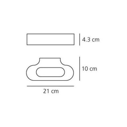 Artemide AR 0615030A - LED-seinävalaisin TALO 1xLED/20W/230V