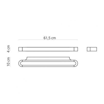 Artemide AR 1913050A - LED-seinävalaisin TALO 60 1xLED/25W/230V
